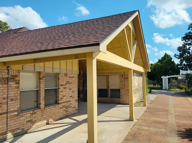 Patio and deck combination ideas for Houston homes with covered outdoor living space in 2026